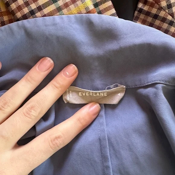 Everlane Blue Collar Summer dress - Picture 2 of 7